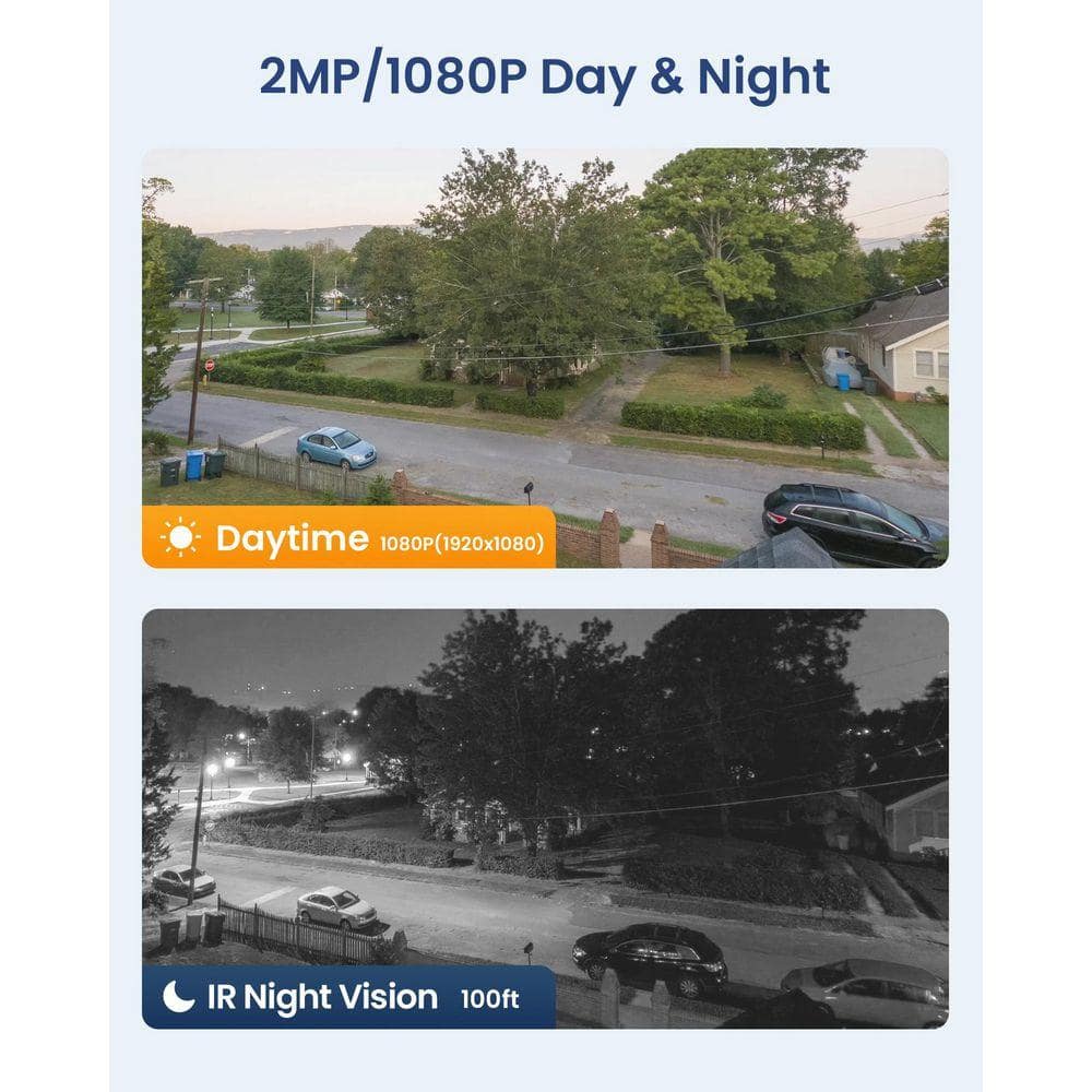 ZOSI H. 265 Plus 16-Channel 3K-Lite 4TB DVR Security Camera System with 12 Wired 1080P Bullet and Dome Cameras (2)