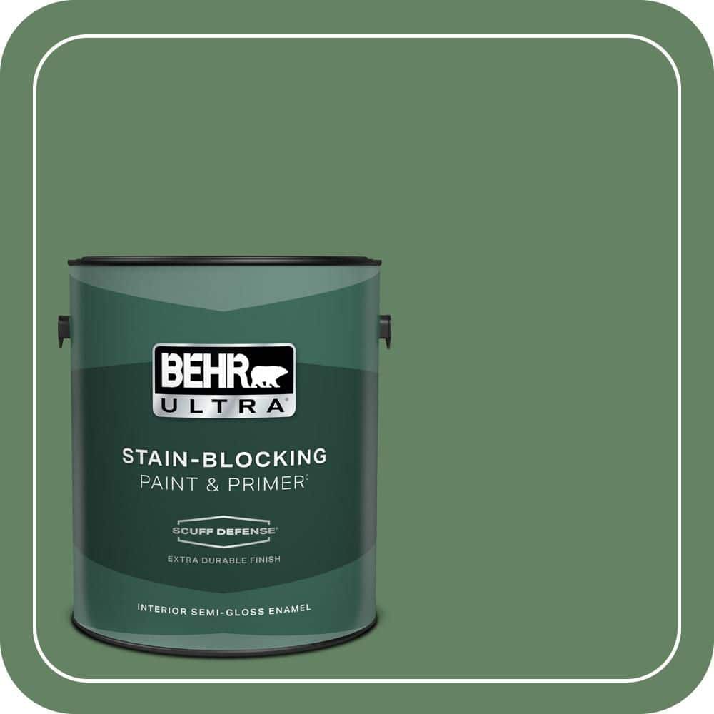 BEHR ULTRA 1 gal. #S400-6 Tuscan Herbs Extra Durable Semi-Gloss Enamel Interior Paint & Primer