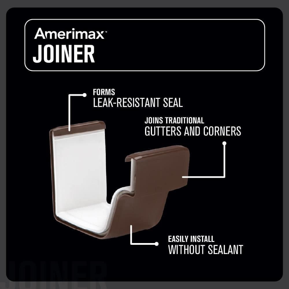 Amerimax Home Products Vinyl K-Style Gutter Connector (3)