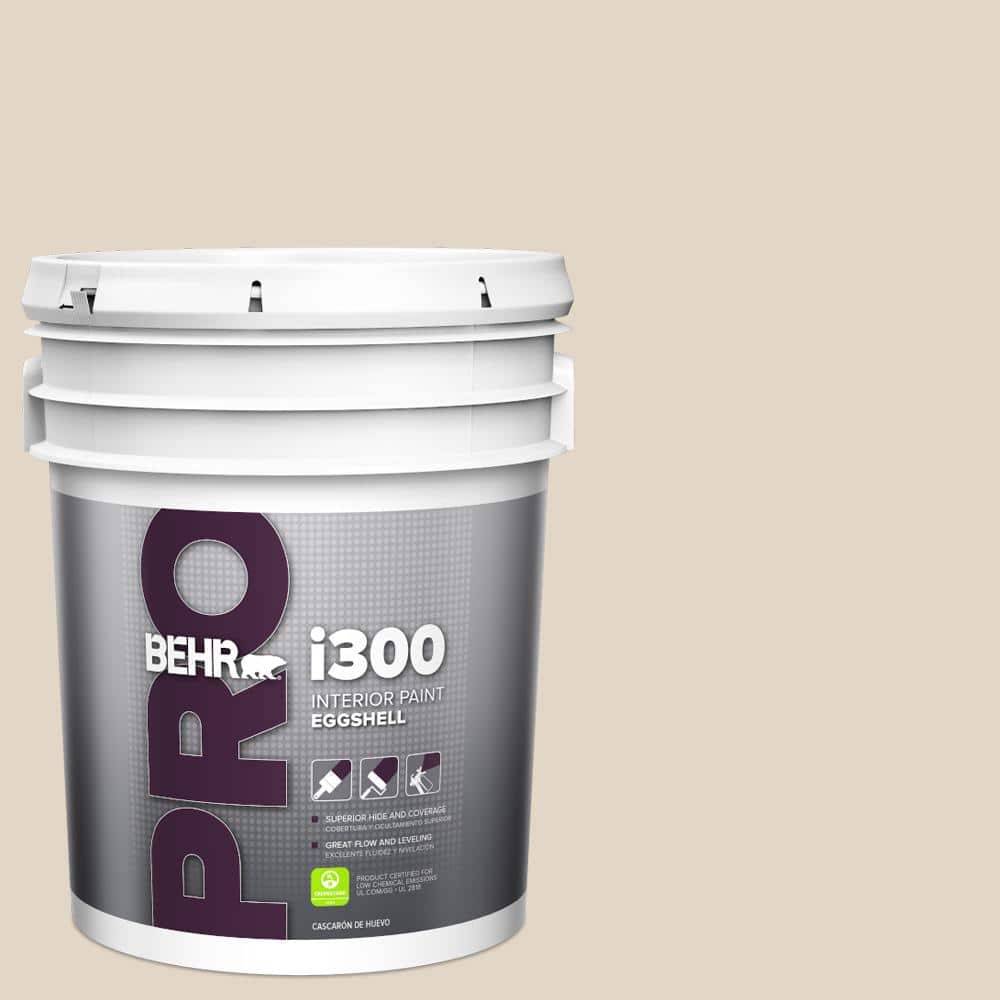 BEHR PRO 5 gal. #N300-2 Canvas Luggage Eggshell Interior Paint