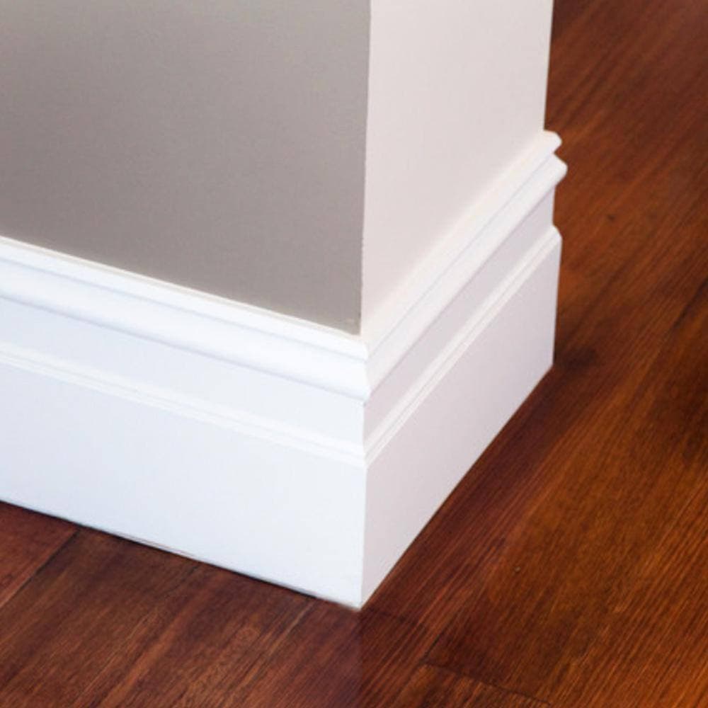 Unbranded 1/2 in. x  5−1/2 in. Primed MDF Baseboard Moulding (Sold by Linear Foot) (4)