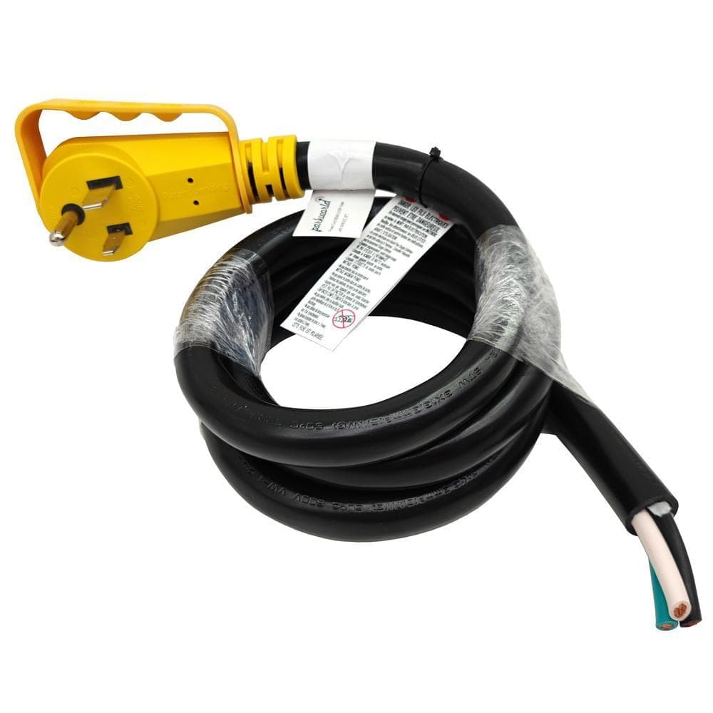 parkworld 6 ft. 6/3 6-Gauge 50 Amp 250-Volt NEMA 6-50 Power Cord With Handle for Welder/EV Charger(6-50P to 3-Wires), Black