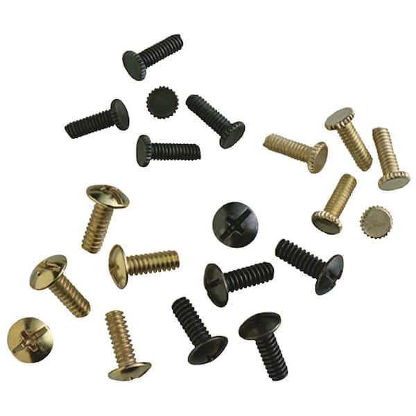 Westinghouse Assorted Antique Brass and Polished Brass Fan Screws (20-Pack)