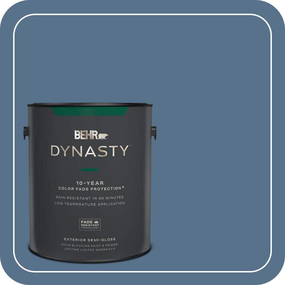 BEHR DYNASTY 1 gal. #PPU14-01 Arrowhead Lake Semi-Gloss Exterior Stain-Blocking Paint & Primer