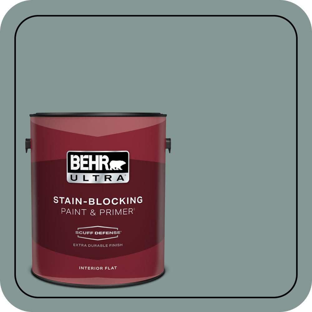 BEHR ULTRA 1 gal. #T18-15 In The Moment Extra Durable Flat Interior Paint & Primer (1)