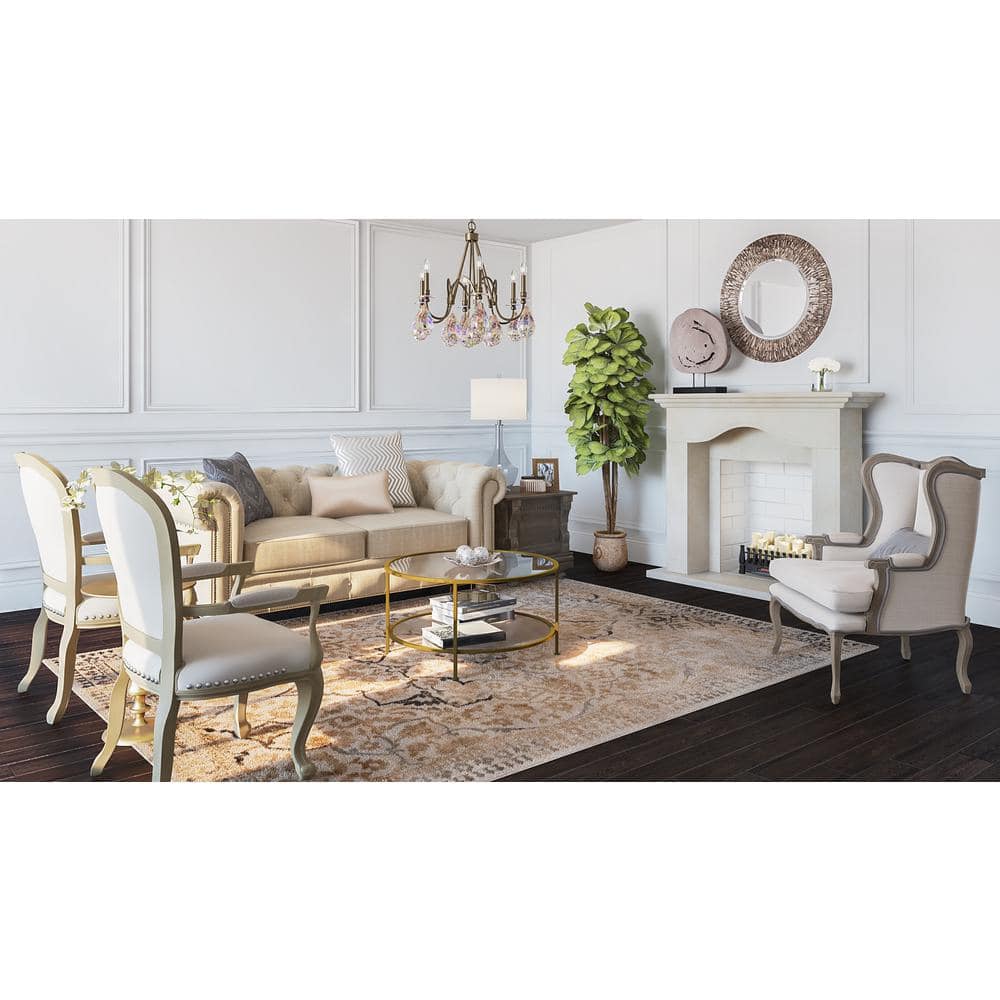 Historic Mantels Chateau Series Marissa 52 in. x 62 in. Cast Stone Mantel (2)