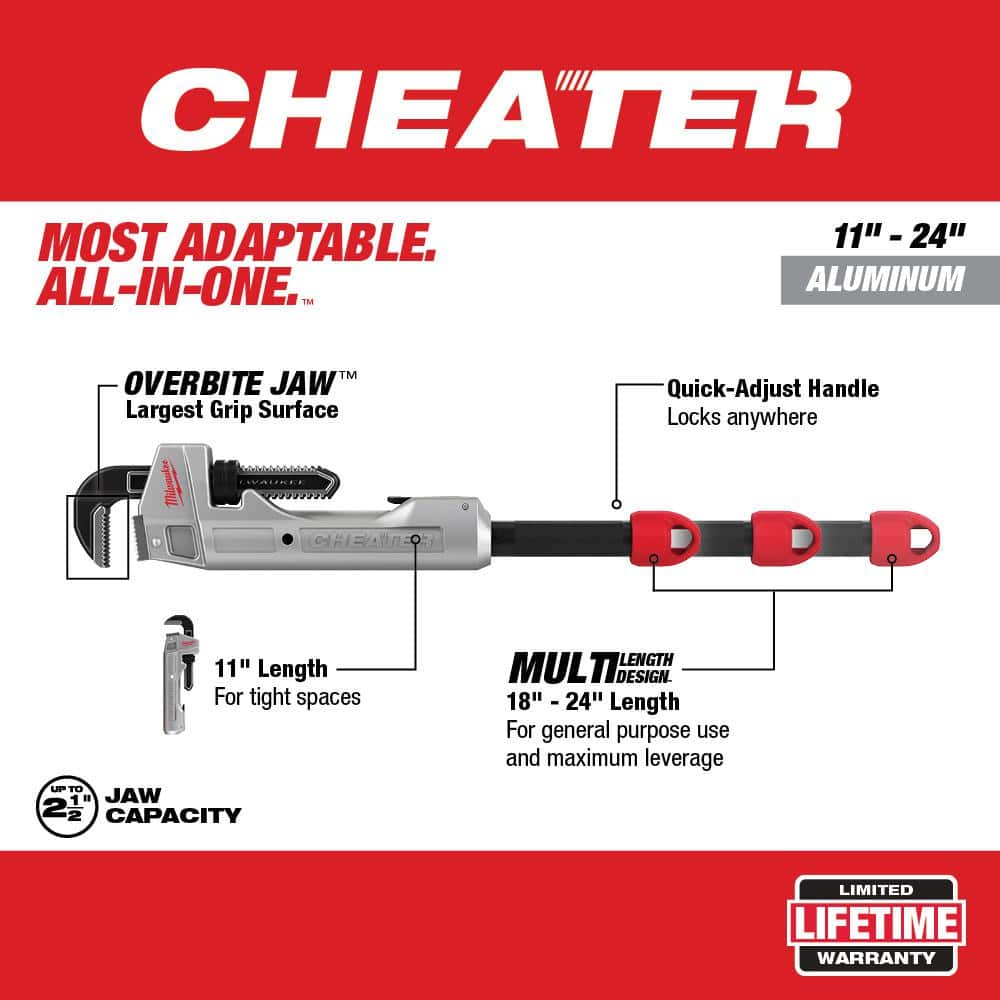 Milwaukee Aluminum Cheater Pipe Wrench (3)