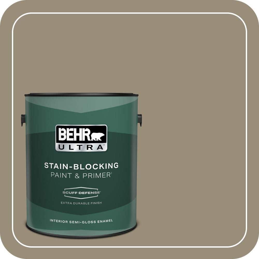 BEHR ULTRA 1 gal. #MQ6-29 Lost Canyon Extra Durable Semi-Gloss Enamel Interior Paint & Primer