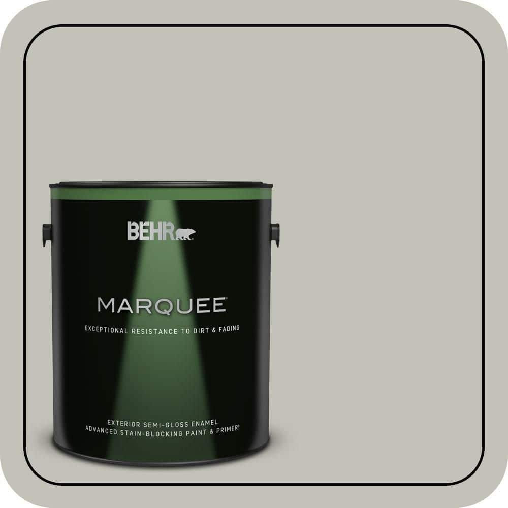 BEHR MARQUEE 1 gal. #PPU25-09 Foggy London Semi-Gloss Enamel Exterior Paint & Primer (1)