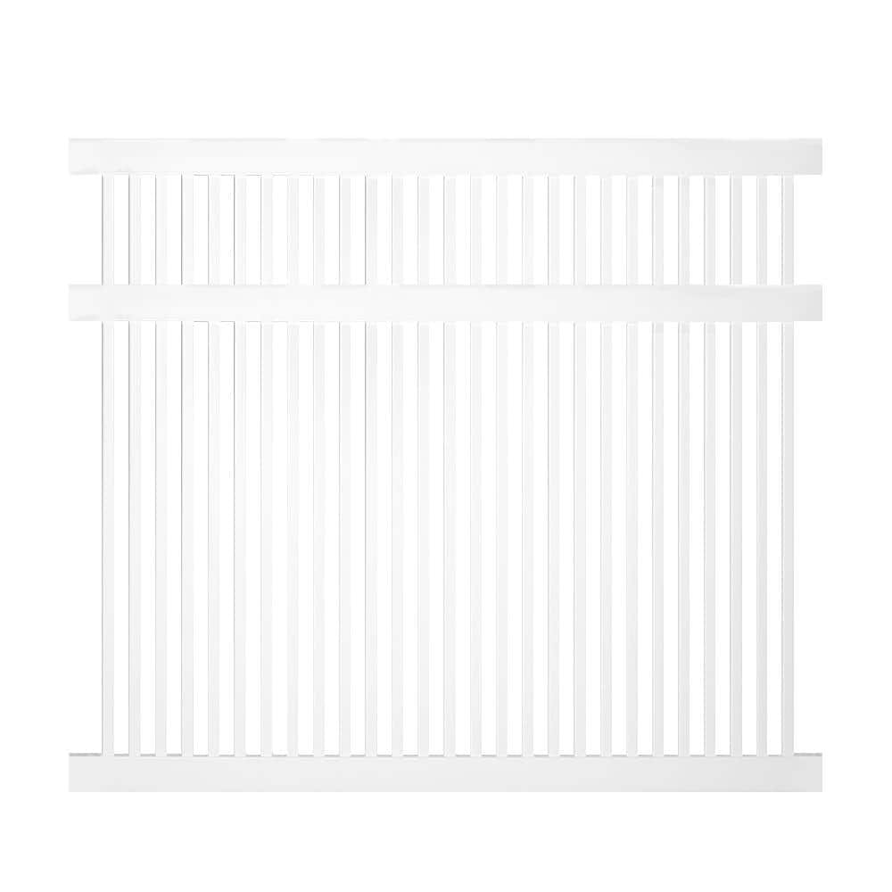 Weatherables Williamsport 5 ft. H x 8 ft. W White Vinyl Pool Fence Panel