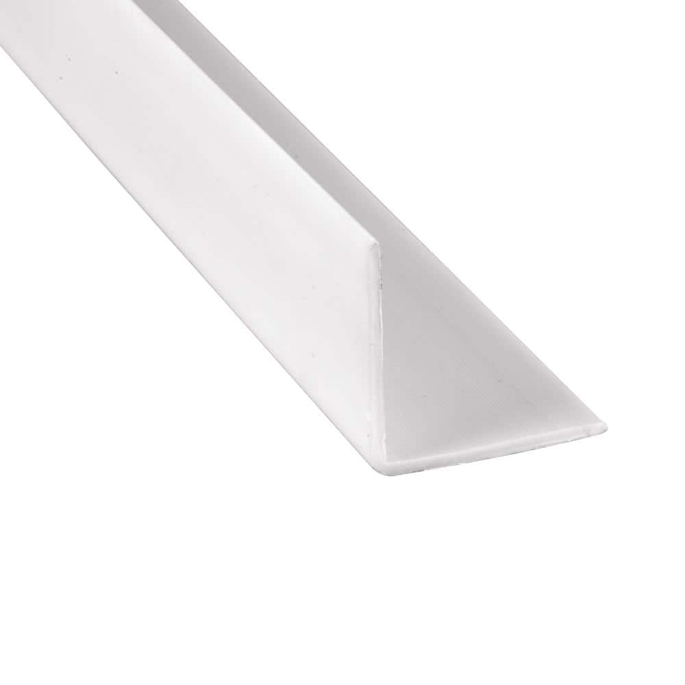 Prime-Line 1-1/8 in. x 48 in. Corner Shield in White (5-Pack)