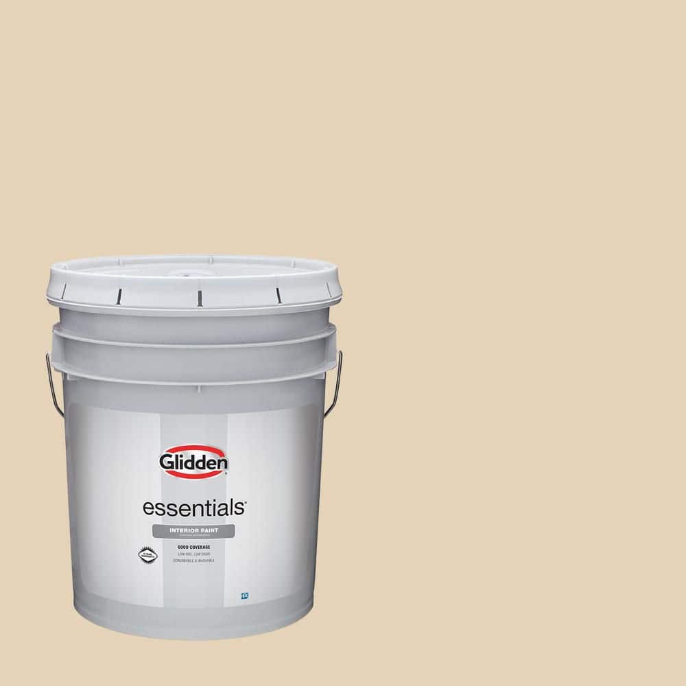 Glidden Essentials 5 gal. PPG1095-3 Almond Brittle Eggshell Interior Paint