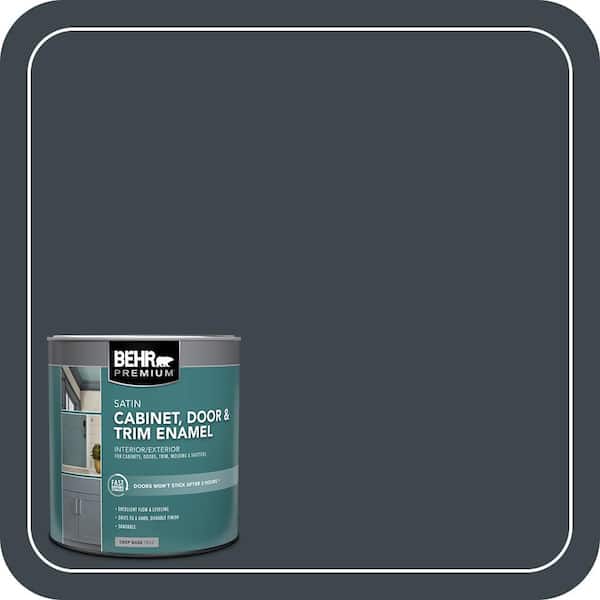 BEHR PREMIUM 1 qt. #PPU25-23 Winter Way Satin Enamel Interior/Exterior Cabinet, Door & Trim Paint (2)