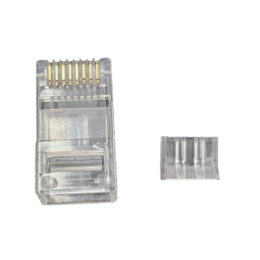 Micro Connectors, Inc Cat6/6A RJ45 Connectors for Slim Stranded (28AWG) Cable with Load Bar (100-Pack) (3)