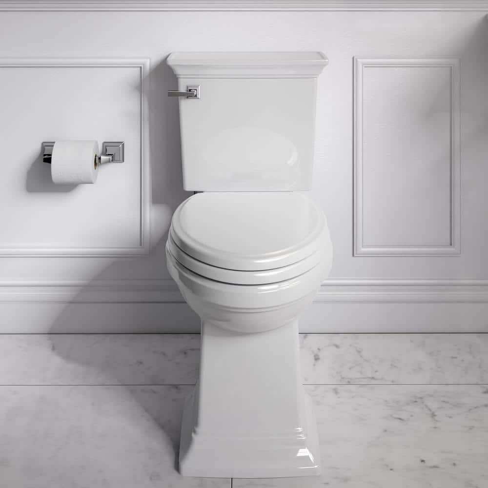 American Standard Town Square S 2-Piece 1.28 GPF Single Flush Elongated Toilet in White (Seat Not Included) (3)