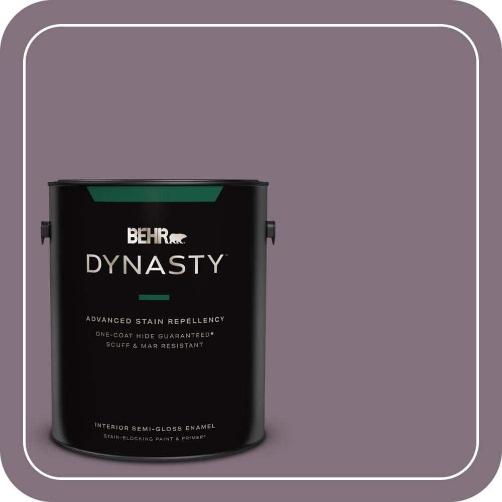 BEHR DYNASTY 1 gal. #690F-6 Wine Frost Semi-Gloss Enamel Interior Stain-Blocking Paint & Primer