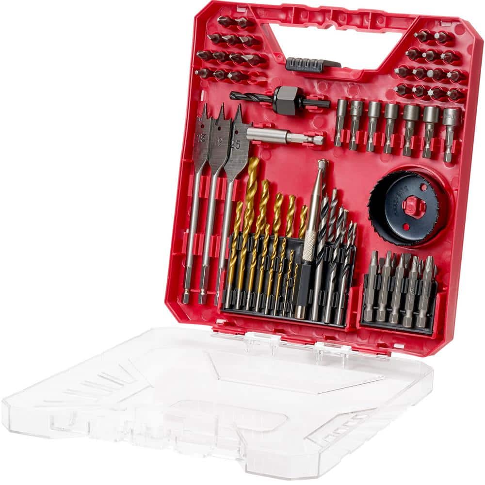 VEVOR Drill Bit Set, 70 Pieces Drill and Driver Bit Set, Carbon Steel, Drill Bit Set, (246-Piece) with case (1)