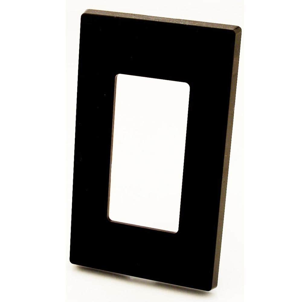 Leviton 1-Gang Brown Decora/Rocker Polycarbonate Standard Screwless Wall Plate (1-Pack) 80301-S0