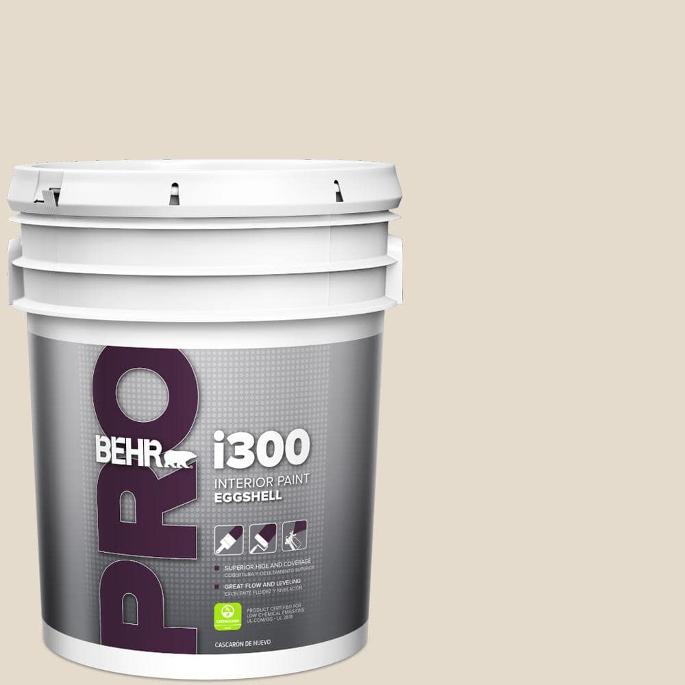 BEHR PRO 5 gal. #W-B-720 Oyster Eggshell Interior Paint (1)