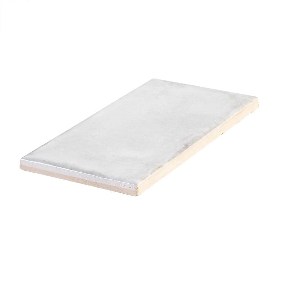 Jeffrey Court Blanco Rustico White 3 in. x 6 in. Glossy Ceramic Wall Tile (0.125 sq. ft. /Each) (4)