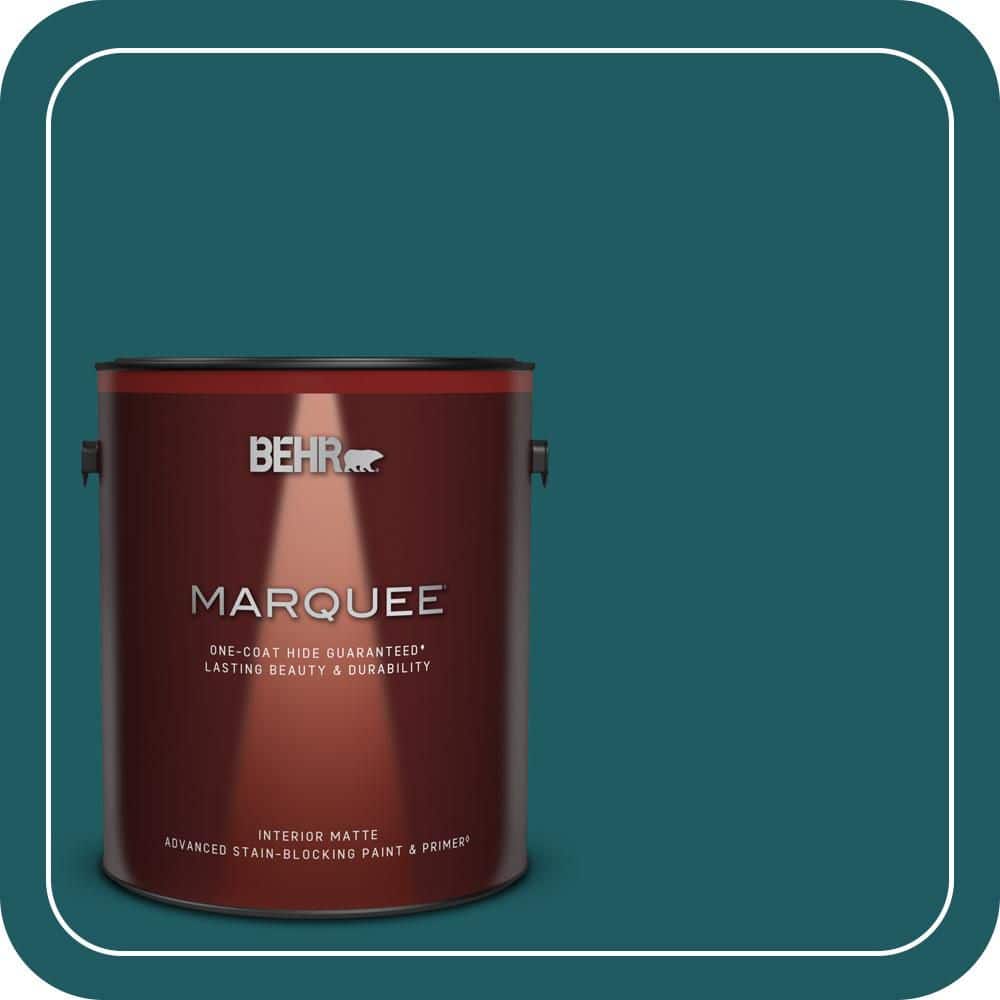 BEHR MARQUEE 1 gal. #S-H-510 Moonlit Pool Matte Interior Paint & Primer (1)