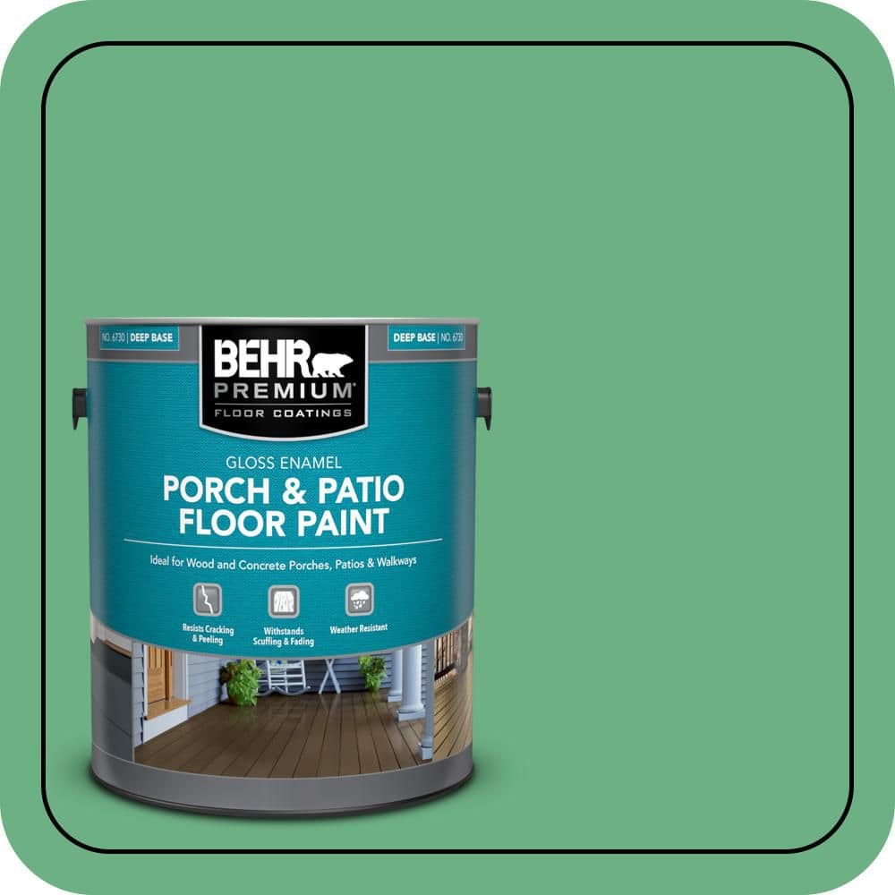 BEHR PREMIUM 1 gal. #P410-5 Lily Pads Gloss Enamel Interior/Exterior Porch and Patio Floor Paint