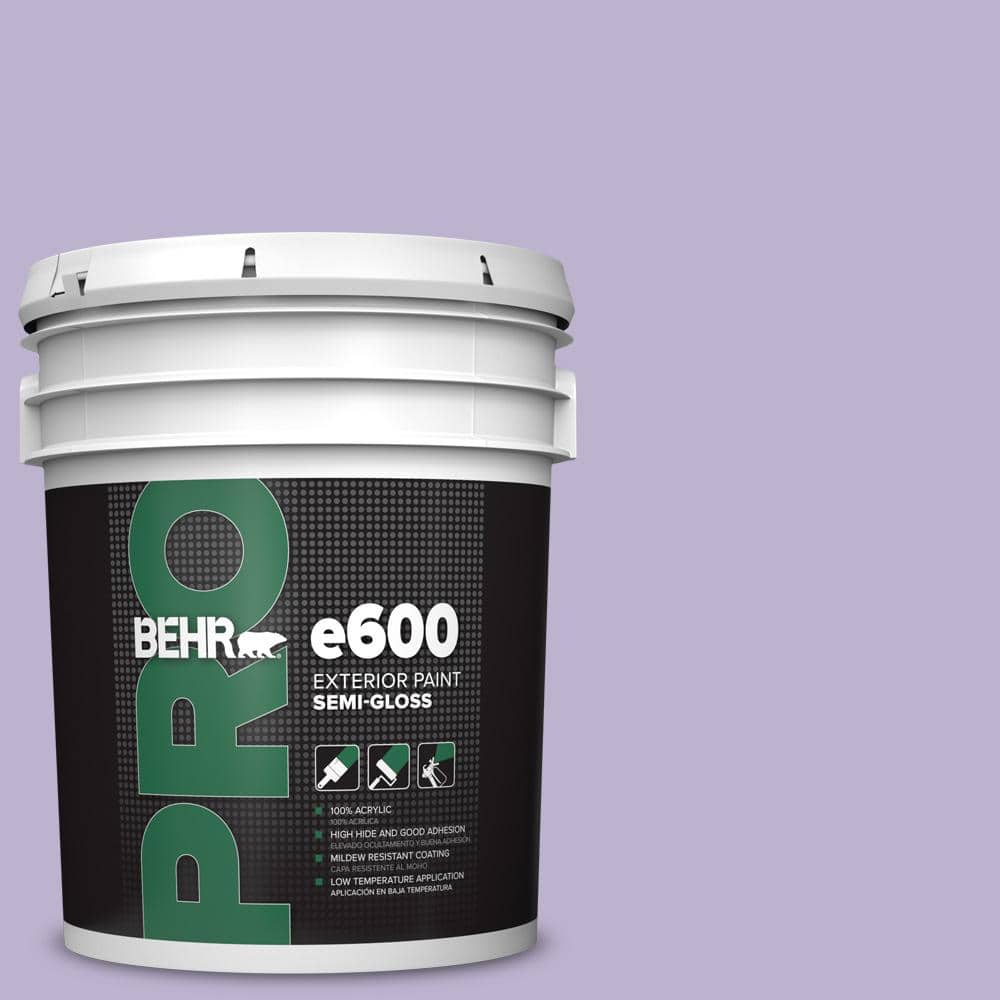 BEHR PRO 5 gal. #M560-3 Grape Hyacinth Semi-Gloss Exterior Paint