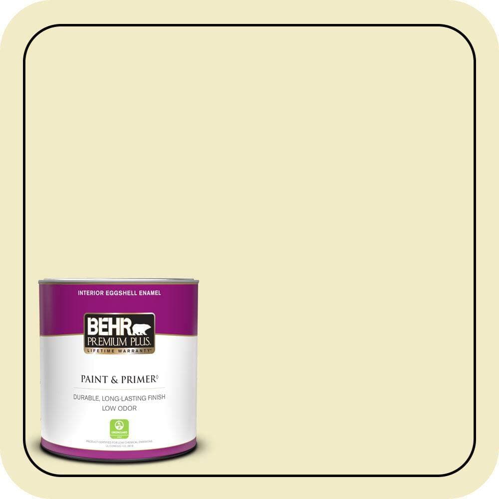 BEHR PREMIUM PLUS #P350-2 May Apple Interior/Exterior Paint & Primer Color Sample (1)