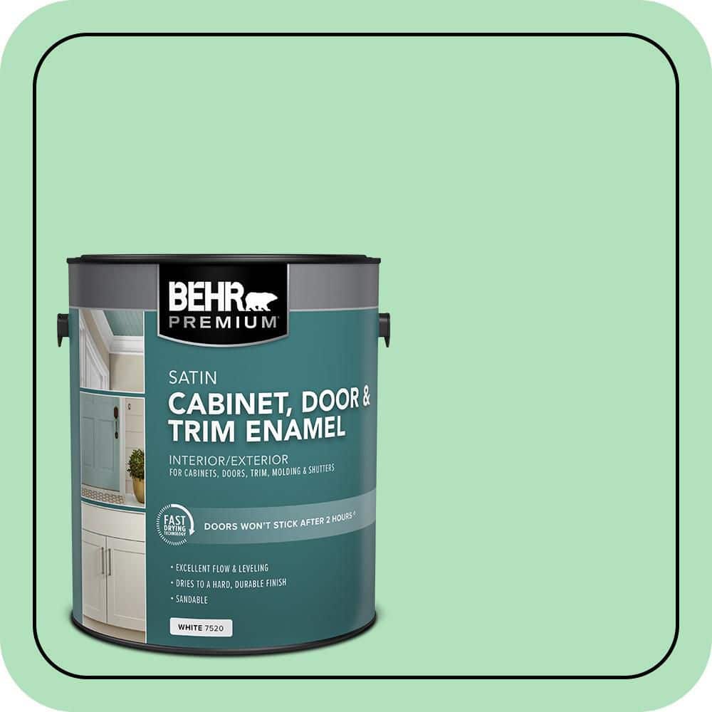 BEHR PREMIUM 1 gal. #P400-3 Folk Tale Satin Enamel Interior/Exterior Cabinet, Door & Trim Paint (1)