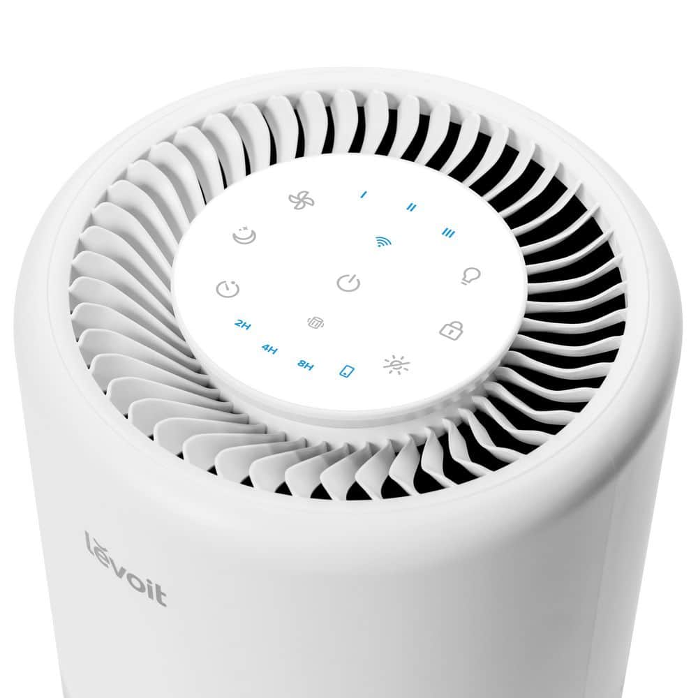 LEVOIT PlasmaPro 200S-P (Coverage 250 sq.ft.) Activated Carbon Original Filter Small Room Air Purifier in White (2)