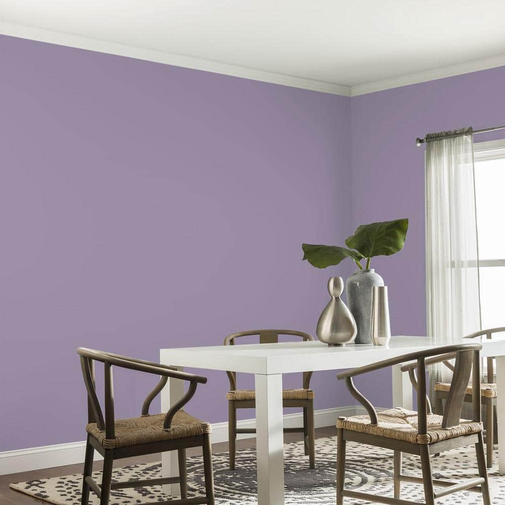 Glidden Premium 1 qt. PPG1174-5 Smoky Grape Eggshell Interior Latex Paint (4)