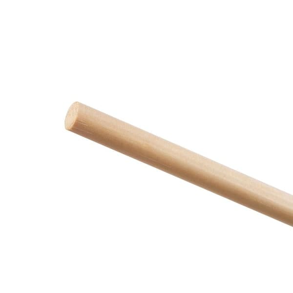 Waddell Pine Round Dowel - 48 in. x 0.375 in. - Sanded and Ready for Finishing - Versatile Wooden Rod for DIY Home Projects