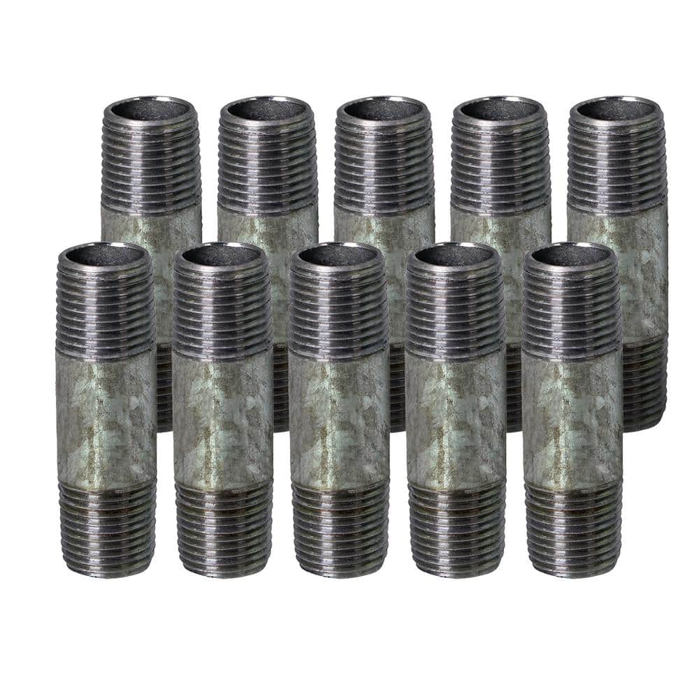 PLUMBFLEX 3 in. 6 in. Galvanized Steel Nipple Pipe (1)