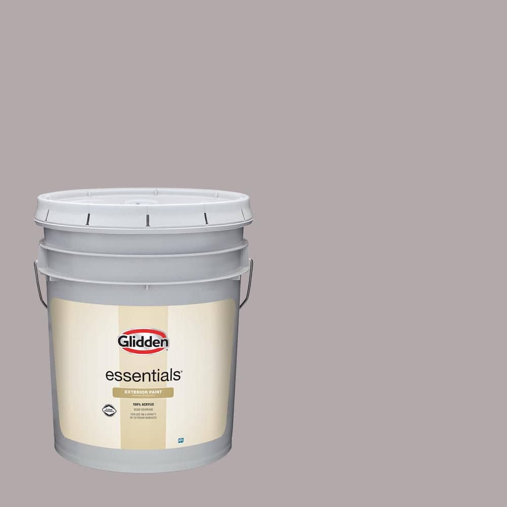 Glidden Essentials 5 gal. PPG1004-4 Silver Service Flat Exterior Paint
