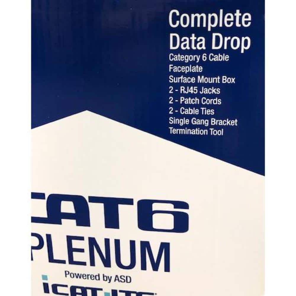 iCAT-ITS Data Drop-in-a Box Cat6 150 ft. Blue Riser Kit (3)