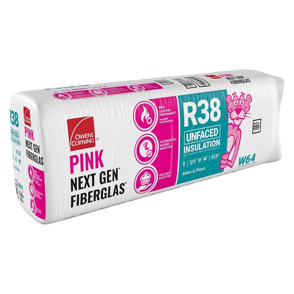 Owens Corning R-38 Unfaced Fiberglass Insulation Batt 16 in. x 48 in.