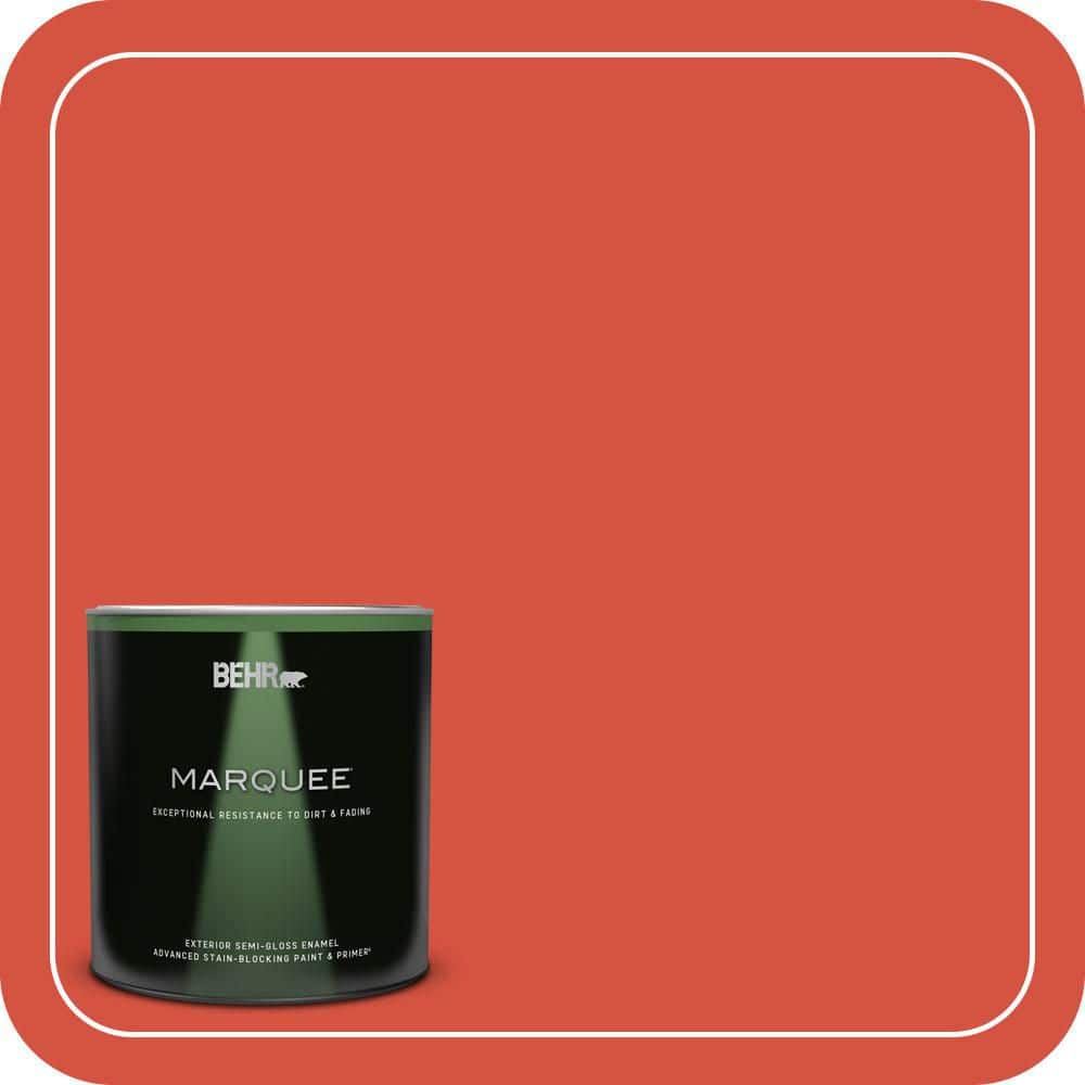 BEHR MARQUEE 1 qt. #T18-12 Spirit Warrior Semi-Gloss Enamel Exterior Paint & Primer