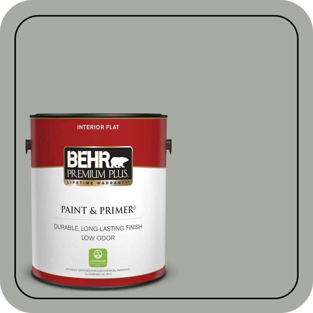 BEHR PREMIUM PLUS 1 gal. #PPU25-15 Flipper Flat Low Odor Interior Paint & Primer (1)