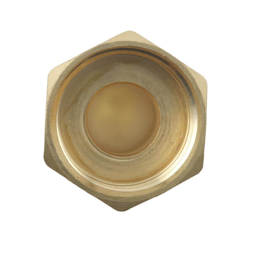 Everbilt 1/2 in. x 3/8 in. Female OD Compression Brass Reducing Coupling Fitting (3)