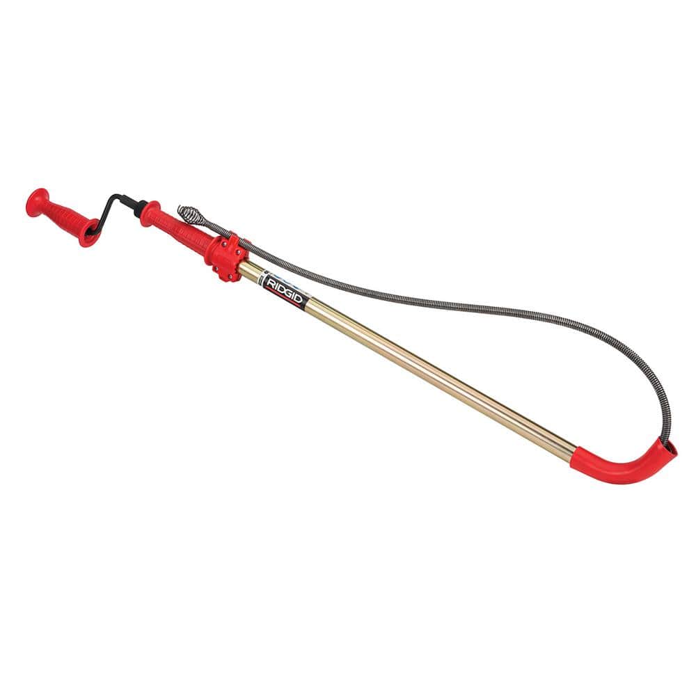 RIDGID Power Spin+ 1/4 in. x 25 ft. Hybrid Drain Cleaning Snake + K-6P Hybrid Toilet Auger + Drain Cleaning Gloves 3 Pc Bundle (3)