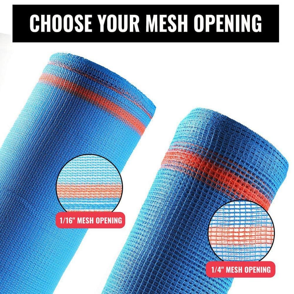 SEALTECH Blue-4 ft. X 150 ft. Debris Netting Rolls - Fire Retardant, 1/16 in. Mesh Roll (3)