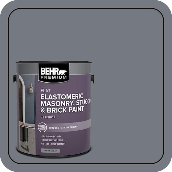 BEHR PREMIUM 1 gal. #N510-5 Liquid Mercury color Elastomeric Masonry, Stucco and Brick Exterior Paint (2)