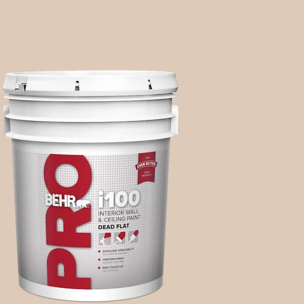 BEHR PRO 5 gal. #250E-2 Pebbled Courtyard Dead Flat Interior Paint (2)