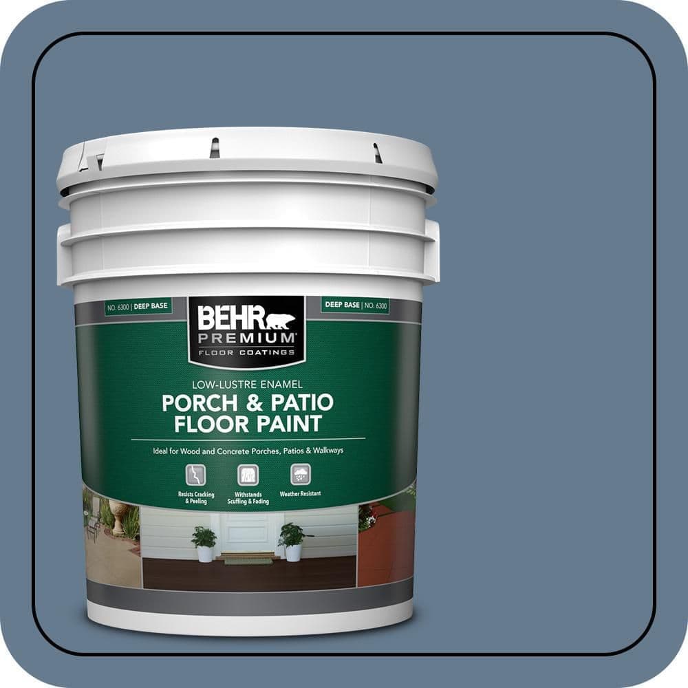 BEHR PREMIUM #S510-5 Low-Lustre Enamel Interior/Exterior Porch and Patio Floor Paint (1)