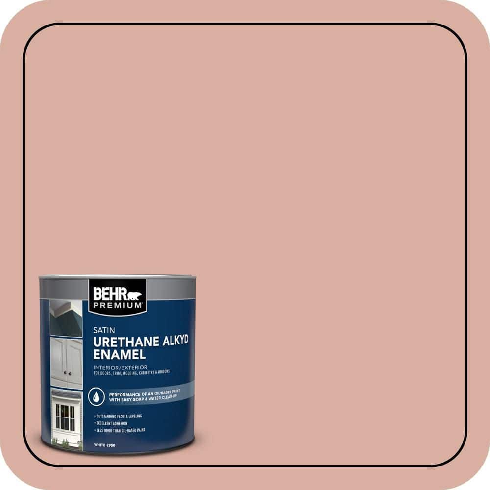BEHR PREMIUM 1 qt. #S180-3 Flowerpot Satin Enamel Urethane Alkyd Interior/Exterior Paint
