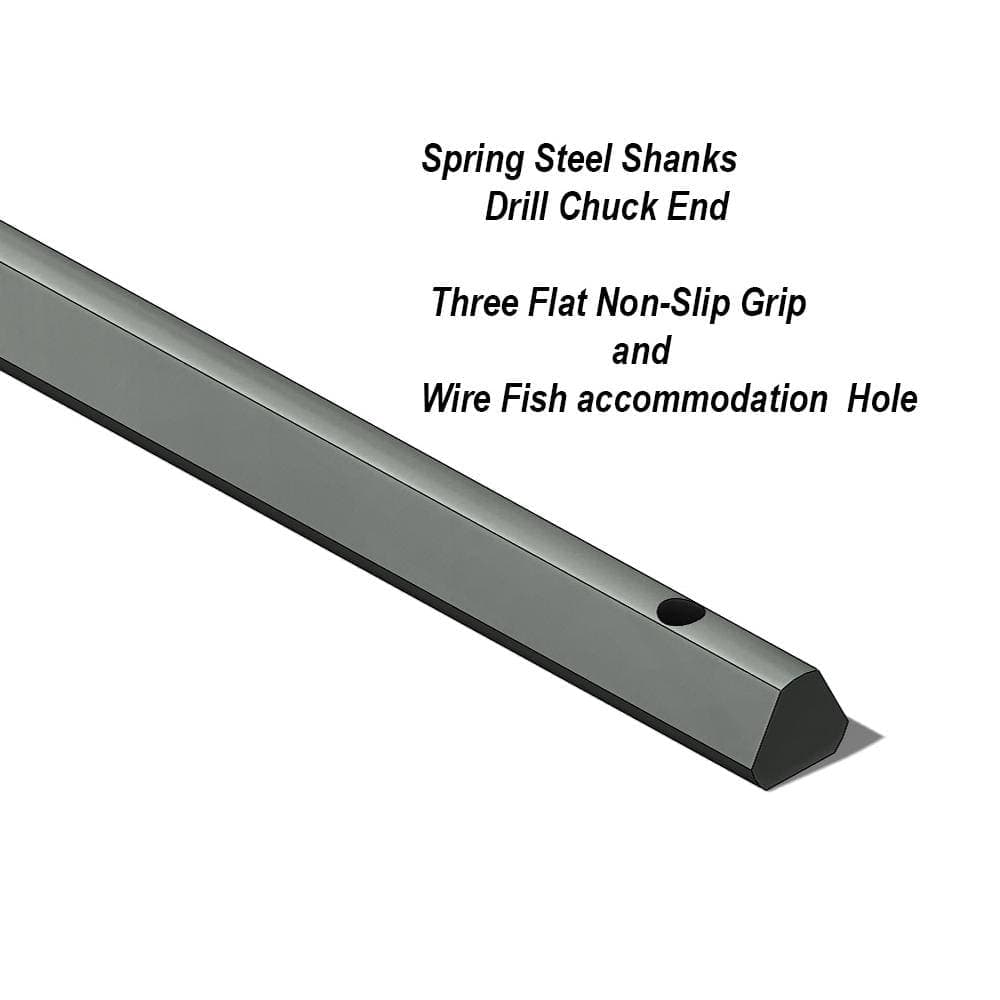 Eagle Tool US 1/2 in. x 72 in. Flexible Screw Point Cable Installer Bit with 3/16 in. Dia Shank (3)