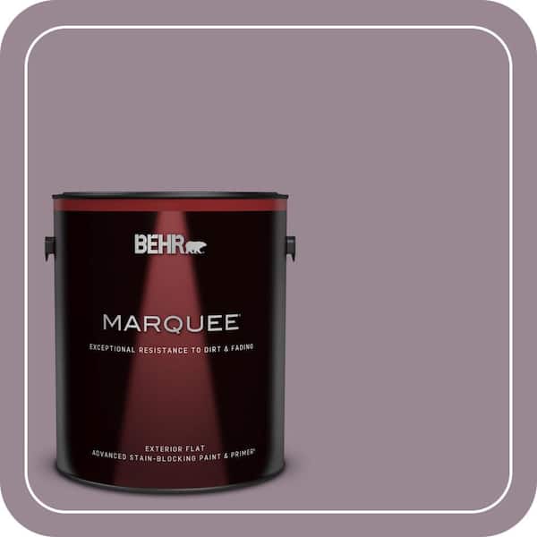 BEHR MARQUEE 1 gal. #690F-5 Purple Mauve Flat Exterior Paint & Primer (2)