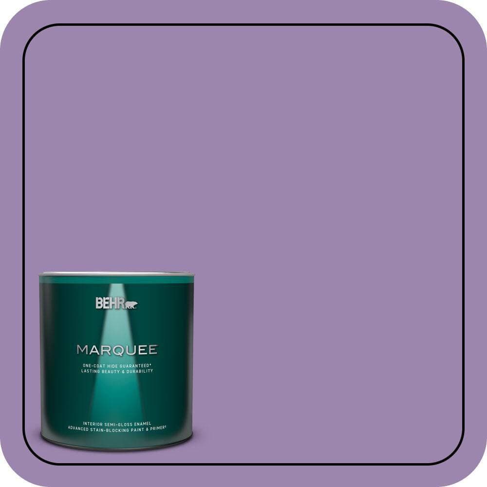 BEHR MARQUEE 1 qt. #M570-5 Celeb City One-Coat Hide Semi-Gloss Enamel Interior Paint & Primer