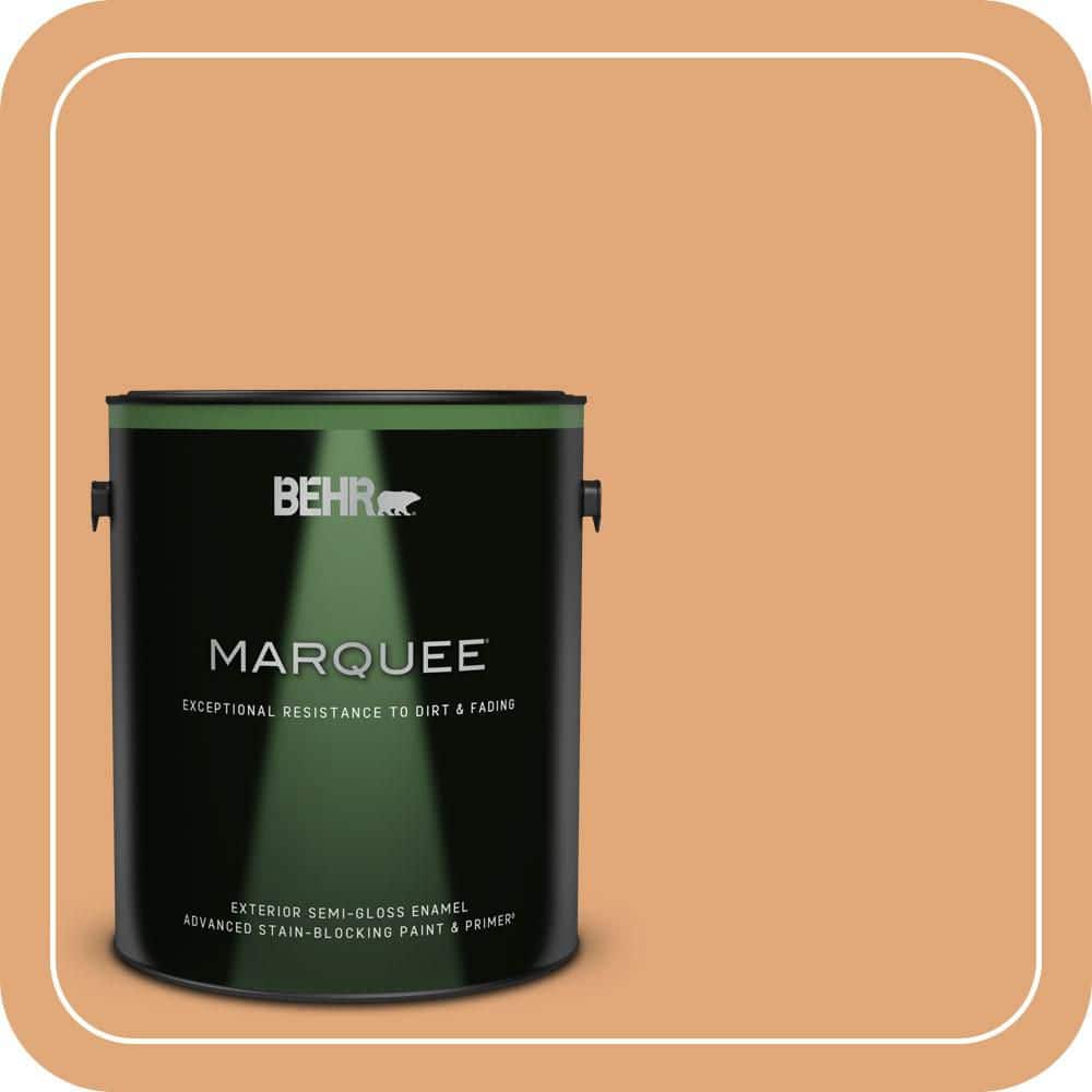 BEHR MARQUEE 1 gal. #MQ4-36 Thai Ice Tea Semi-Gloss Enamel Exterior Paint & Primer