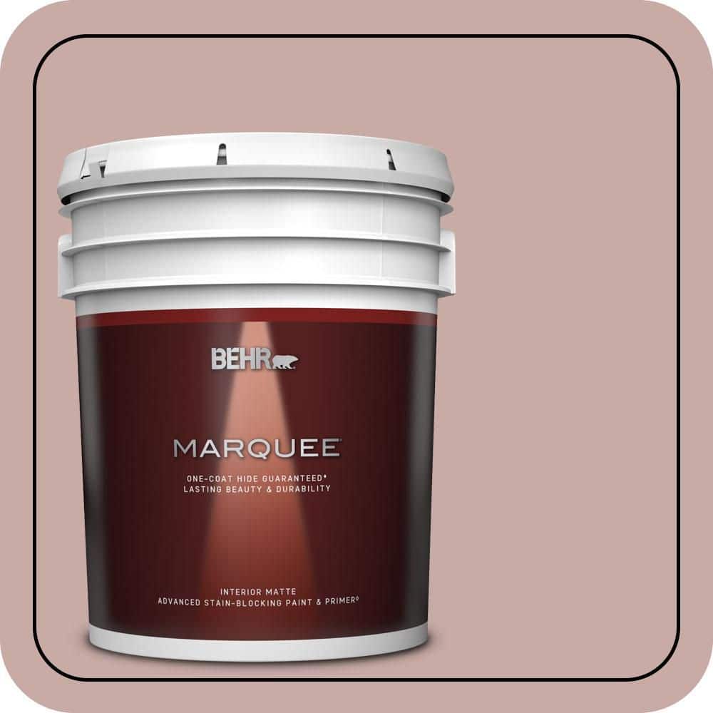 BEHR MARQUEE 5 gal. #700A-3 Pottery Clay Matte Interior Paint & Primer